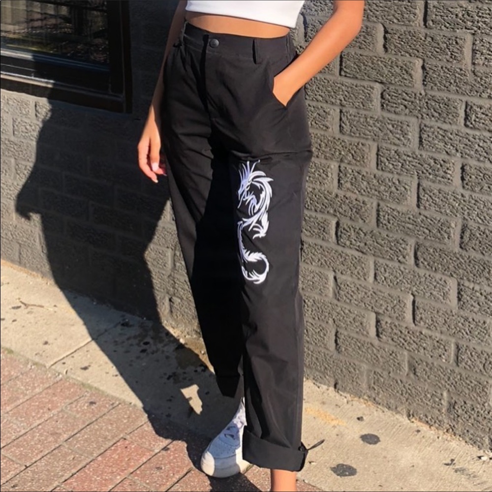 black pants